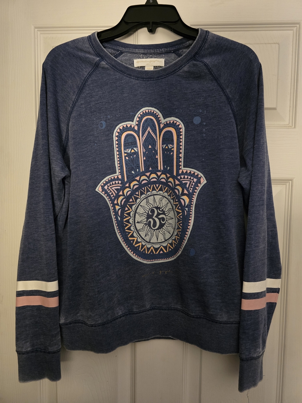 Spiritual Gangster Blue Graphic Crewneck